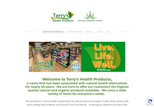 Terrys Health Products capture - 2024-01-08 11:20:27