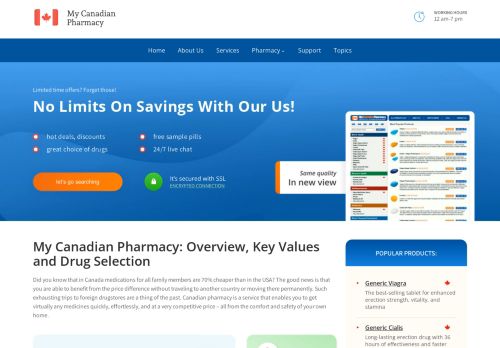 My Canadian Pharmacy capture - 2024-01-08 12:57:48
