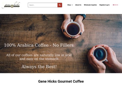 Gene Hicks Gourmet Coffee capture - 2024-01-08 16:30:28