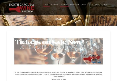 North Carolina Wine Festival capture - 2024-01-08 16:54:00