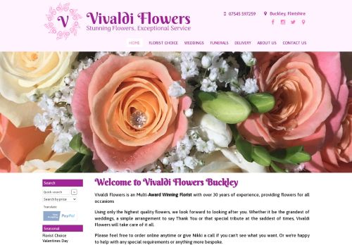 Vivaldi Flowers Florist in Buckley capture - 2024-01-09 04:25:47