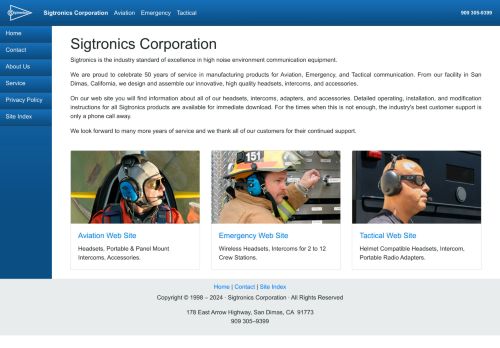 Sigtronics Corporation capture - 2024-01-09 05:43:44