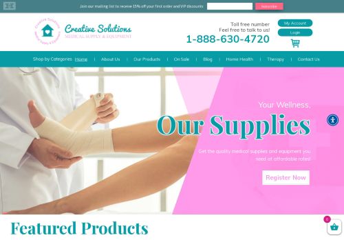Creative Solutions Medical Supply and Equipment capture - 2024-01-10 13:31:46