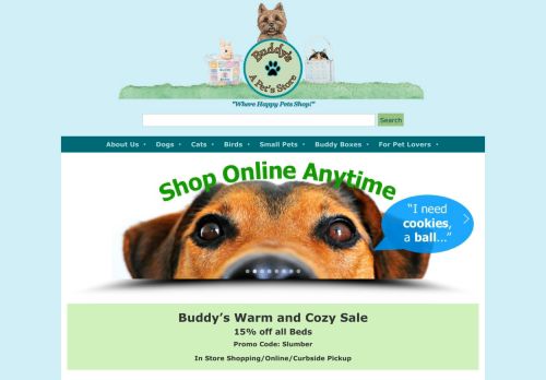 Buddys A Pets Store capture - 2024-01-10 19:35:54