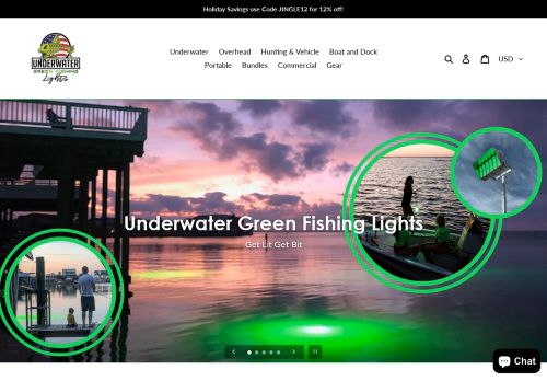 Under Water Green Fishing Lights capture - 2024-01-11 04:44:08