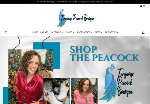 Turquoise Peacock Boutique capture - 2024-01-11 11:43:57