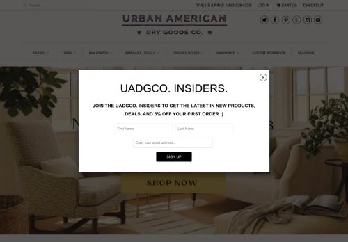 Urban American Dry Goods Company capture - 2024-01-11 12:20:15