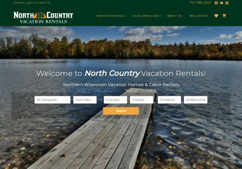 North Country Vacation Rentals capture - 2024-01-12 02:29:50