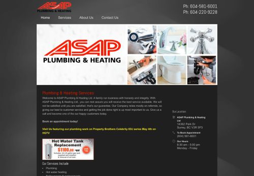 ASAP Plumbing & Heating capture - 2024-01-12 03:50:08