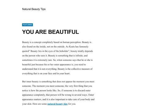 Natural Beauty Tips capture - 2024-01-12 17:35:25