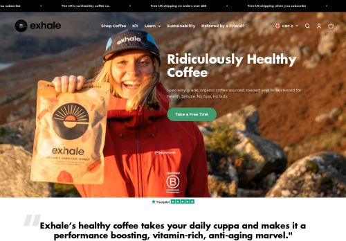 Exhale Healthy Coffee capture - 2024-01-13 18:32:58