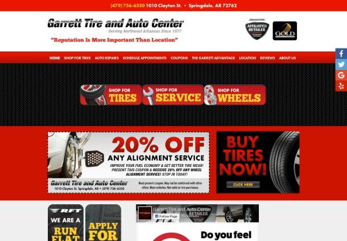 Garrett Tire And Auto Center capture - 2024-01-15 01:15:40