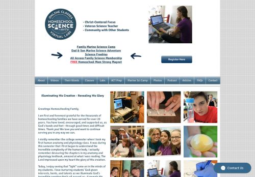 Homeschool Science Classes & Labs Online capture - 2024-01-15 15:28:22