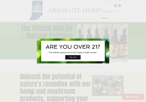 Absolute Hemp Products capture - 2024-01-15 18:31:00
