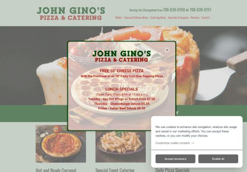 John Ginos Pizza & Catering capture - 2024-01-16 12:43:38