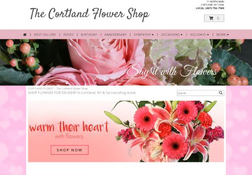 The Cortland Flower Shop capture - 2024-01-16 15:54:28