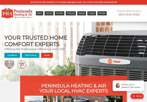 Peninsula Heating And Air capture - 2024-01-17 00:43:12