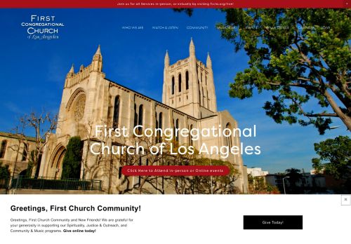 First Congregational Church Of Los Angeles capture - 2024-01-18 05:04:11