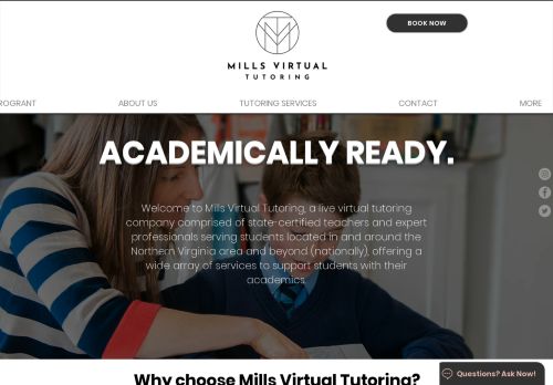 Mills Virtual Tutoring capture - 2024-01-20 09:53:10