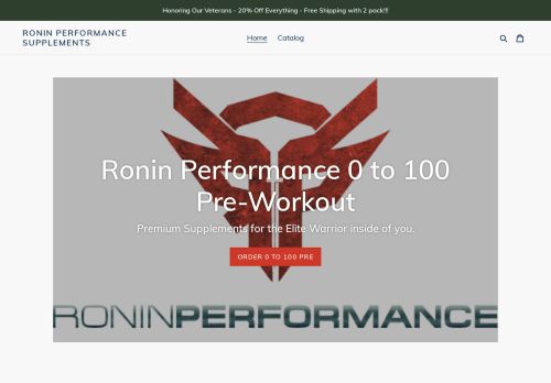 Ronin Performance Supplements capture - 2024-01-20 14:50:44