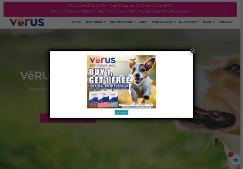 Verus Pet Foods capture - 2024-01-21 17:24:06
