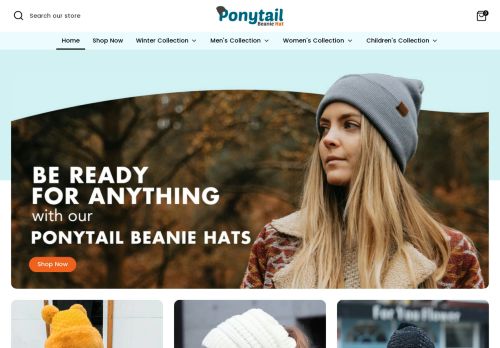 Ponytail Beanie Hat capture - 2024-01-23 10:22:59