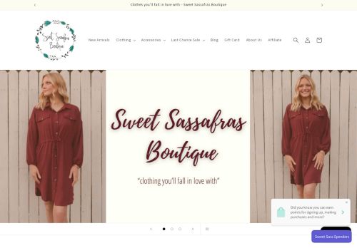 Sweet Sassafras Boutique capture - 2024-01-25 08:32:52
