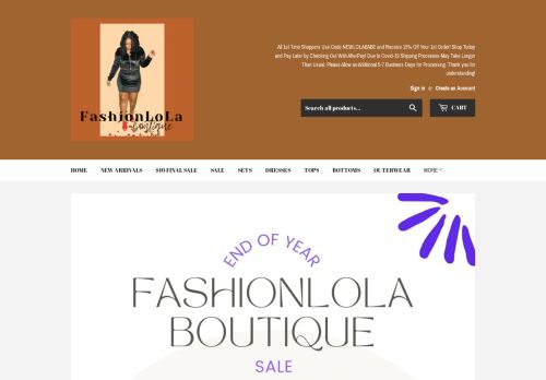 Fashion Lola Boutique capture - 2024-01-25 10:16:38