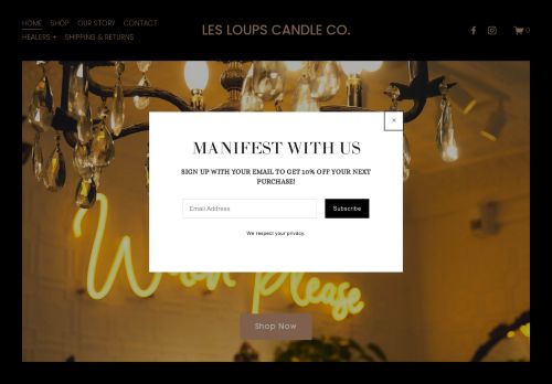 Les Loups Candle Co capture - 2024-01-25 16:21:20