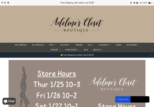 Adelines Closet Boutique Clothing capture - 2024-01-26 00:29:23
