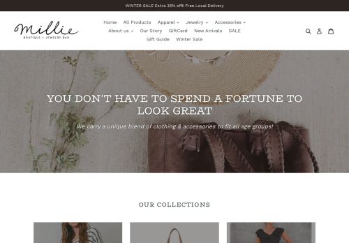 Millie Boutique & Jewelry Bar capture - 2024-01-26 01:15:55