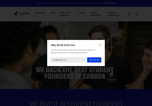 Front Row Ventures capture - 2024-01-27 10:16:31