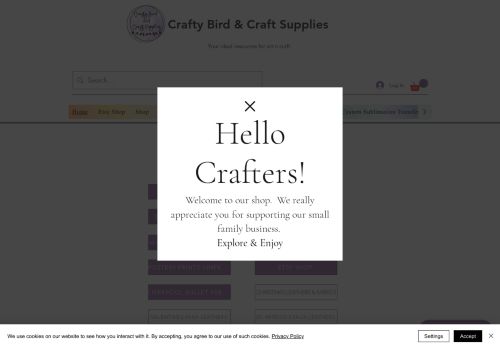 Crafty Bird And Craft Supplies capture - 2024-01-28 10:51:09