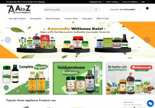 A To Z Indian Products capture - 2024-02-01 16:22:37