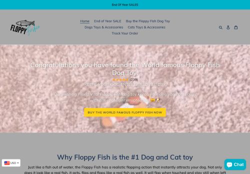 Floppy Fish Dog Toy capture - 2024-02-03 10:18:05