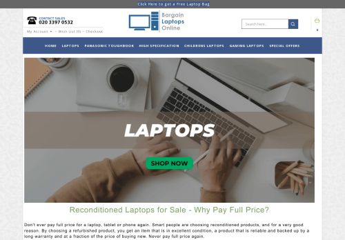 Bargain Laptops Online capture - 2024-02-03 11:39:59