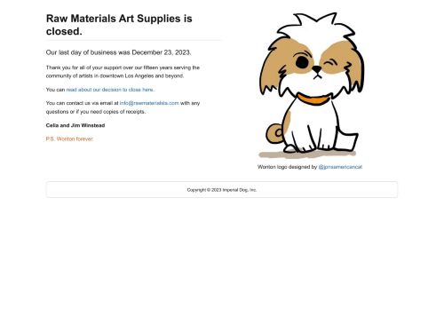 Raw Materials Art Supplies capture - 2024-02-04 17:50:14
