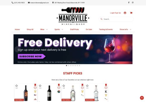 Manorville Wine & Liquor capture - 2024-02-06 02:41:20