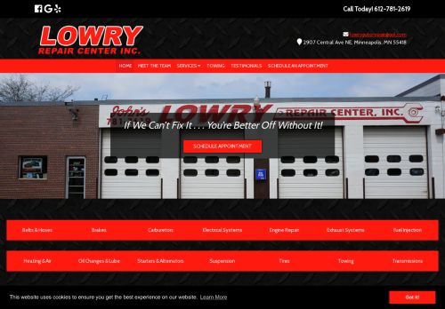 Lowry Repair Center Inc capture - 2024-02-07 03:03:12