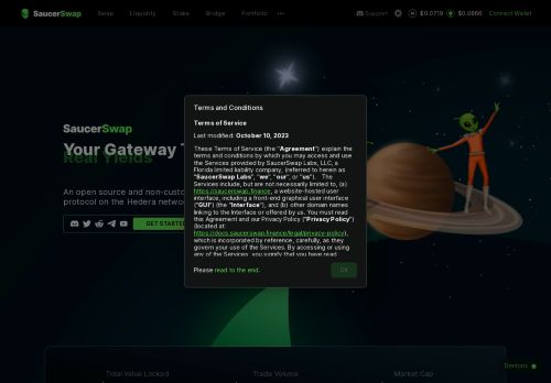 Saucer Swap capture - 2024-02-07 06:18:00