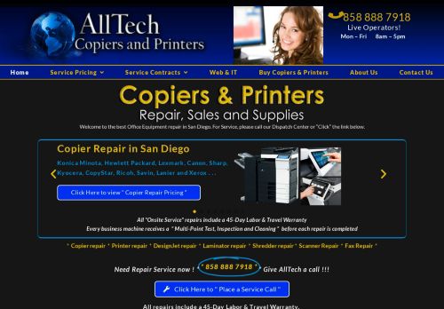 All Tech Copiers And Printers capture - 2024-02-07 14:41:04