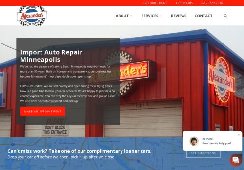 Alexanders Import Auto Repair capture - 2024-02-08 07:11:37