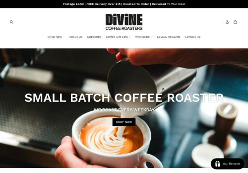 Divine Coffee Roasters capture - 2024-02-09 18:08:21