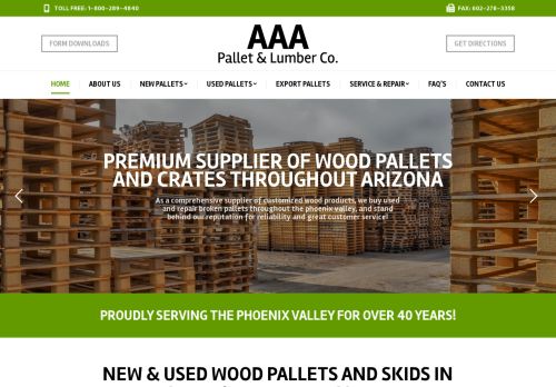 Aaa Pallet And Lumber Co capture - 2024-02-09 18:59:23