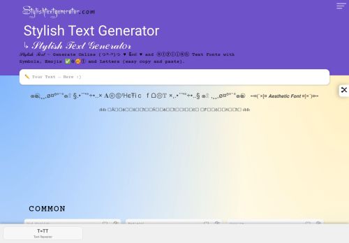 Stylish Text Generator capture - 2024-02-10 11:02:04
