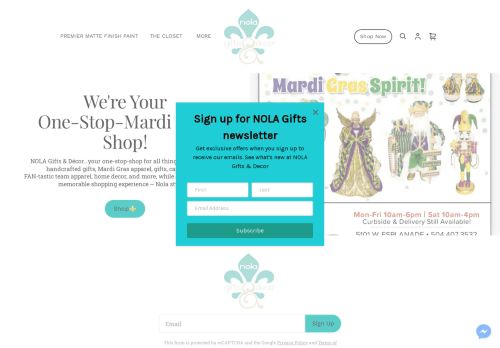 Nola Gifts And Decor Online capture - 2024-02-11 11:25:54