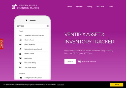 Ventipix Asset And Inventory Tracker capture - 2024-02-14 06:16:02