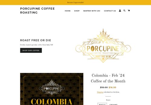 Porcupine Coffee Roasting capture - 2024-02-15 08:14:40