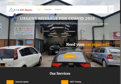 A And K Auto Repairs capture - 2024-02-15 16:25:35