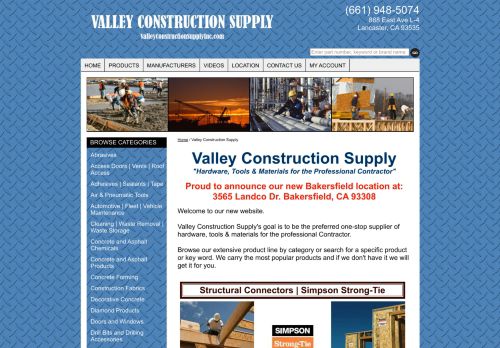 Valley Construction Supply capture - 2024-02-16 14:37:02